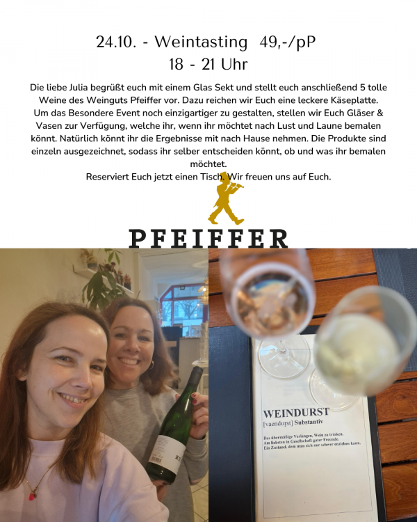 24.10.25 - Weintasting mit Julia vom Weingut Pfeiffer